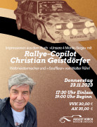 Rallye-Copilot Christian Geistdörfer: Unsere 4 Monte-Siege